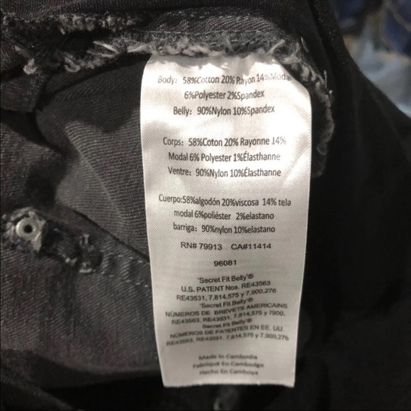 Indigo Blue Maternity Ankle Jeans 2x - Picture 6 of 8